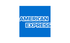 O logotipo da American Express consiste no texto branco