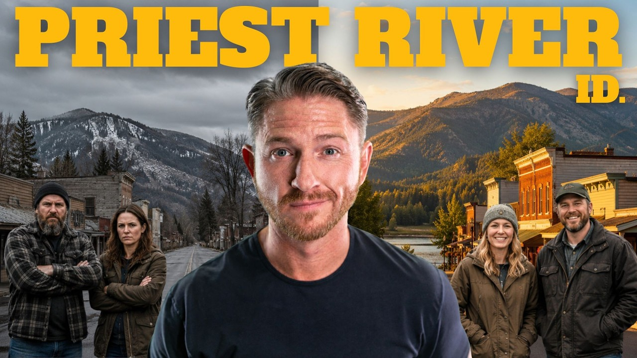 “PRIest River, ID” thumbnail with a man centered before mountains and four others in a scenic outdoor setting