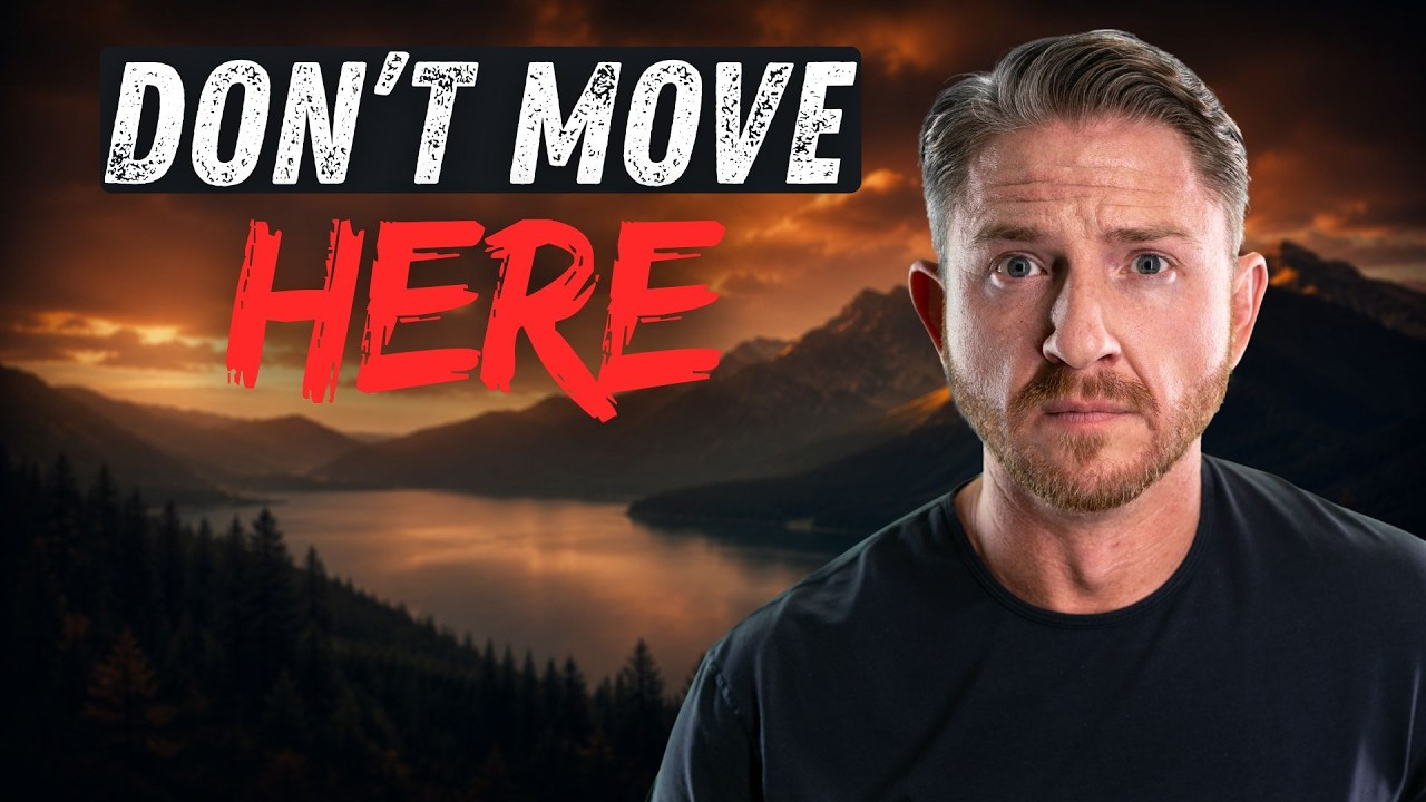 Man standing between rustic cabins, with bold red text “WHAT HAPPENED?” and a red arrow pointing left.