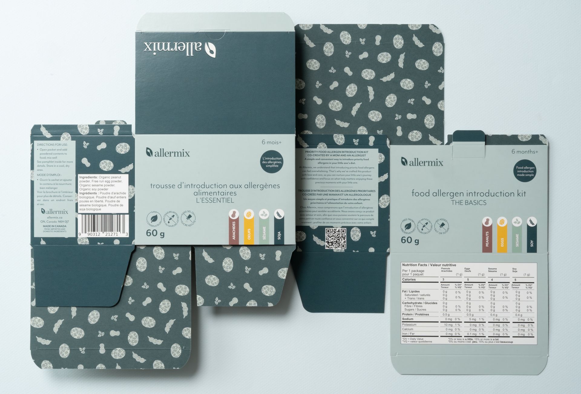 Black Allermix box with silver logo and “6 months+” text on the side