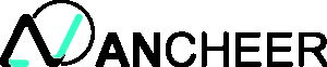 Logo for ANCHEER; black text with a stylized