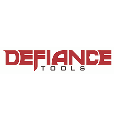 Defiance Tools logo in red and black on a white background