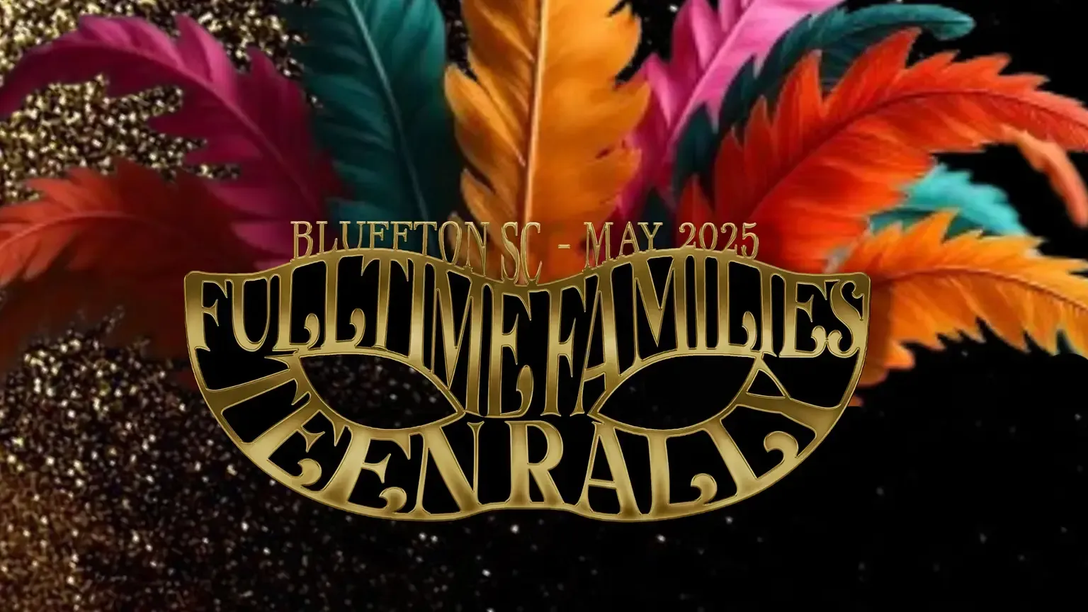 A full time families centrals logo with colorful feathers