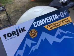 A torjik converta q + rv quick connect kit for weber q grills