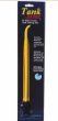 A yellow tool is in a package on a white background.