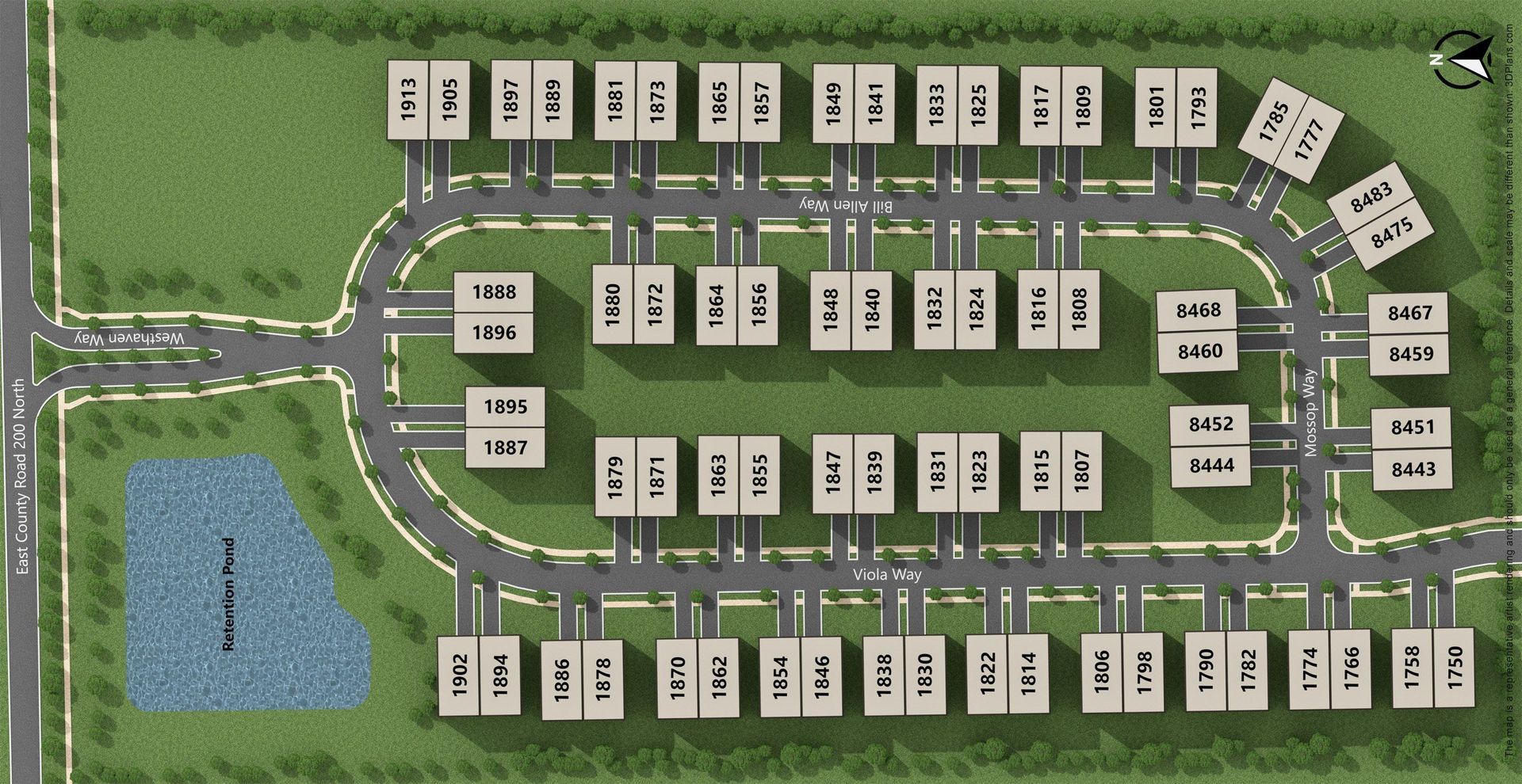Westhaven at Avon site map