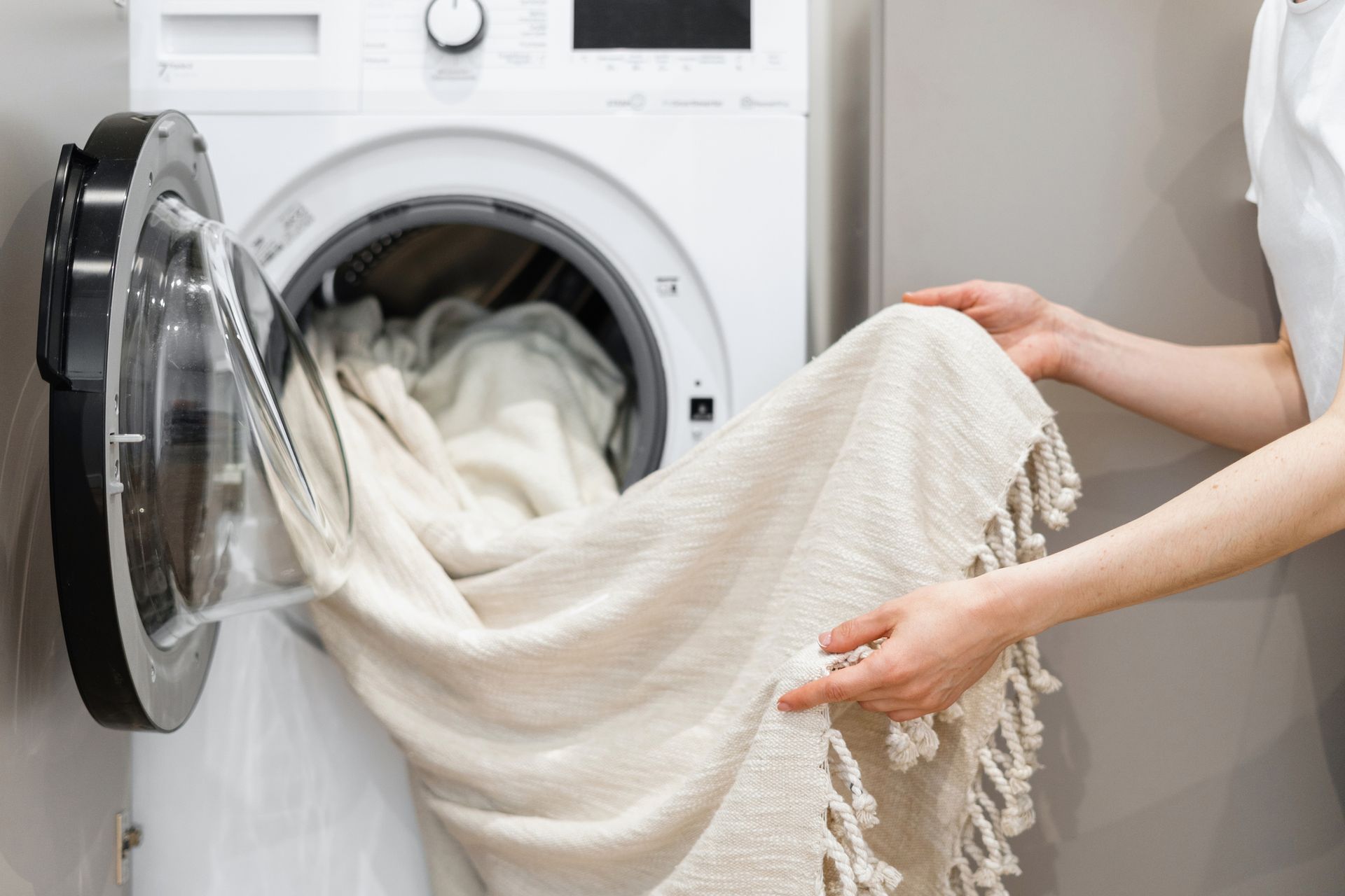 Stock photo of a washing machine