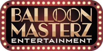 Logo: "Balloon Masterz Entertainment" in blue and orange, with balloon graphic.