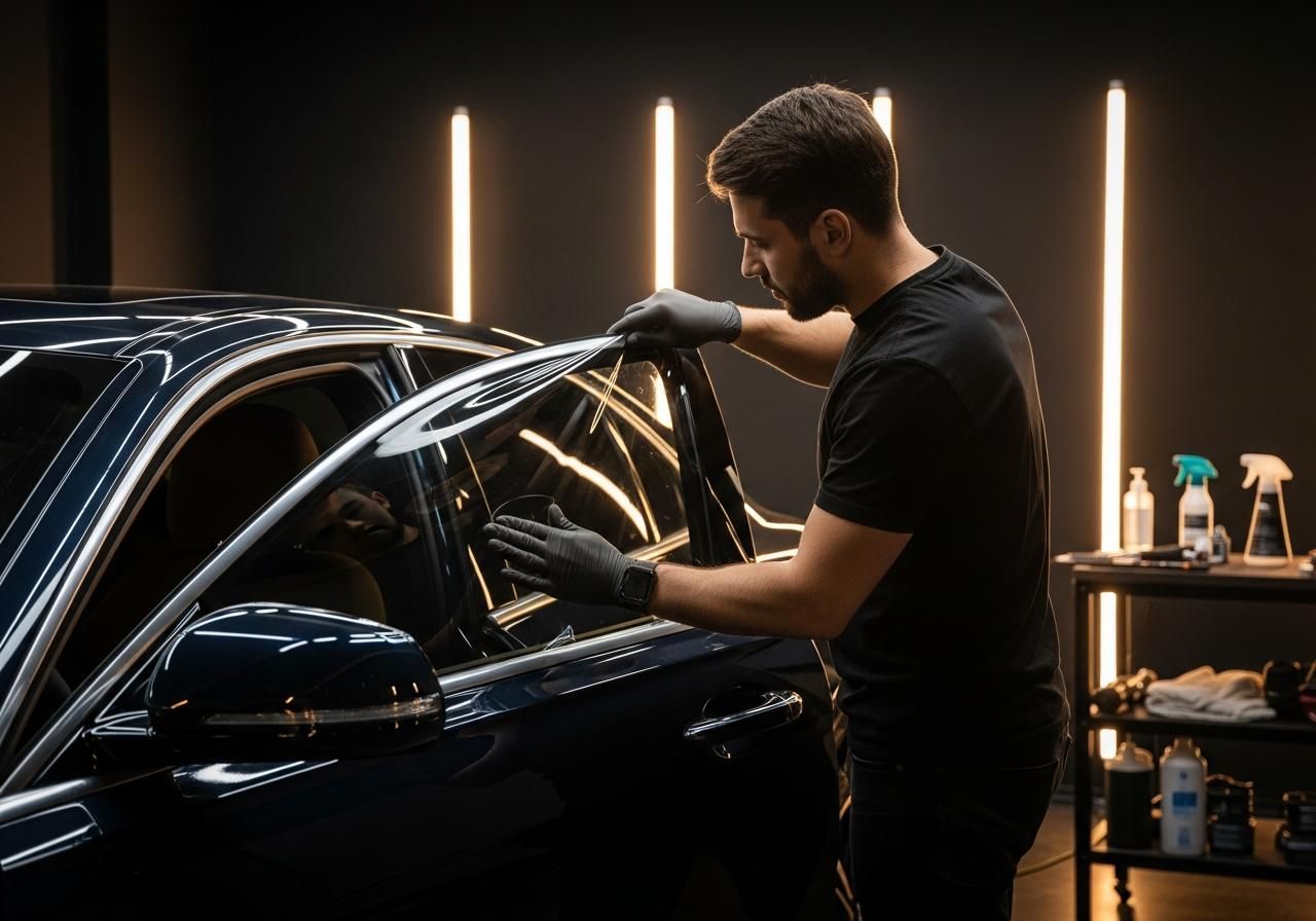 Professional ceramic window tint installation