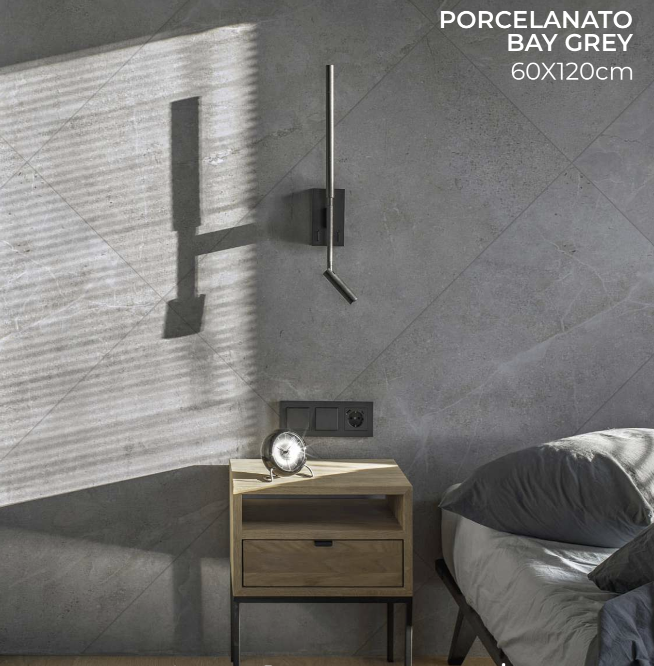 Elegancia moderna: la losa gris que transforma tu habitación.