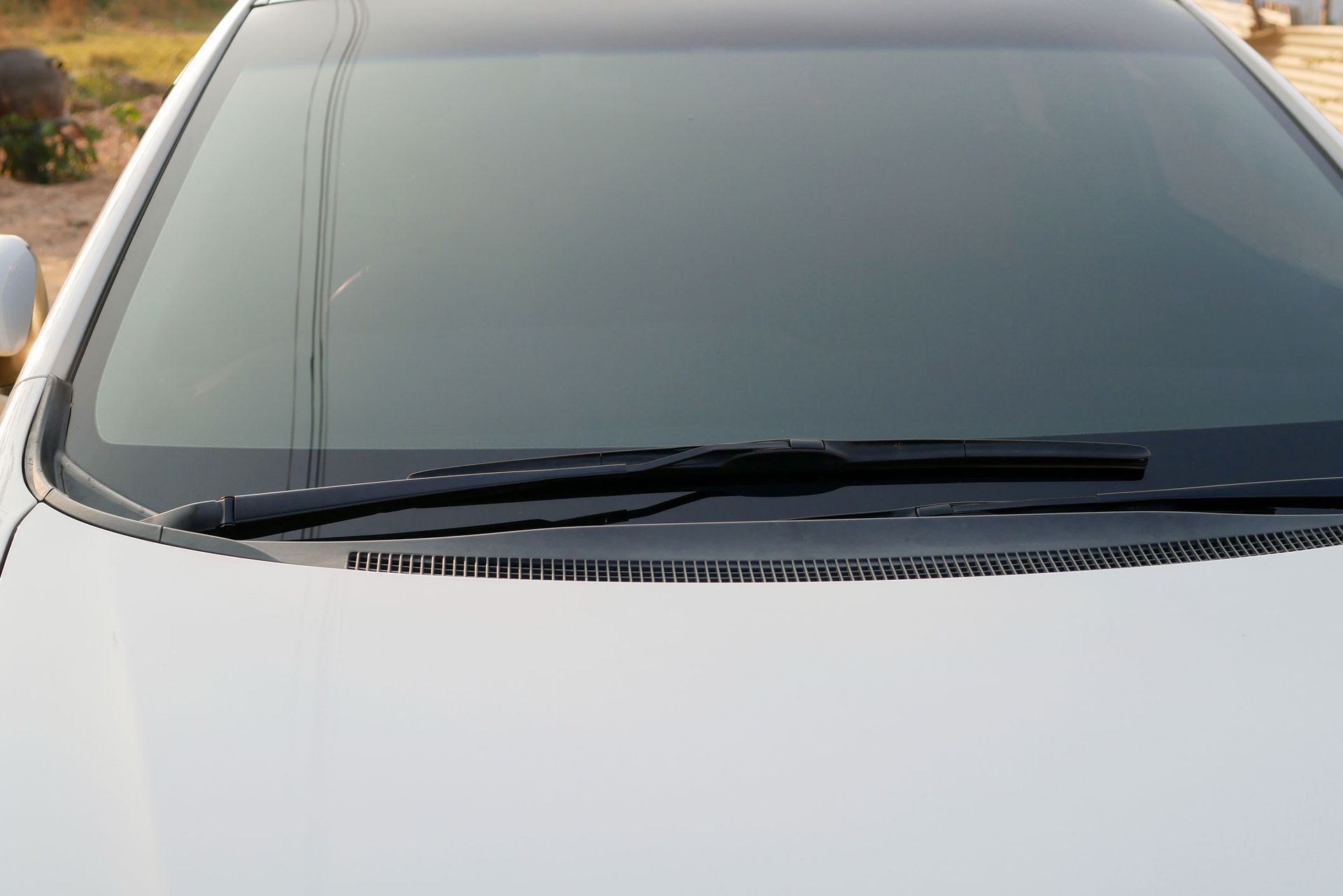 Front Glass of Gray Car — Hunstville, AL — A+ Glass Company LLC Front Glass of Gray Car — Hunstville, AL — A+ Glass Company LLC