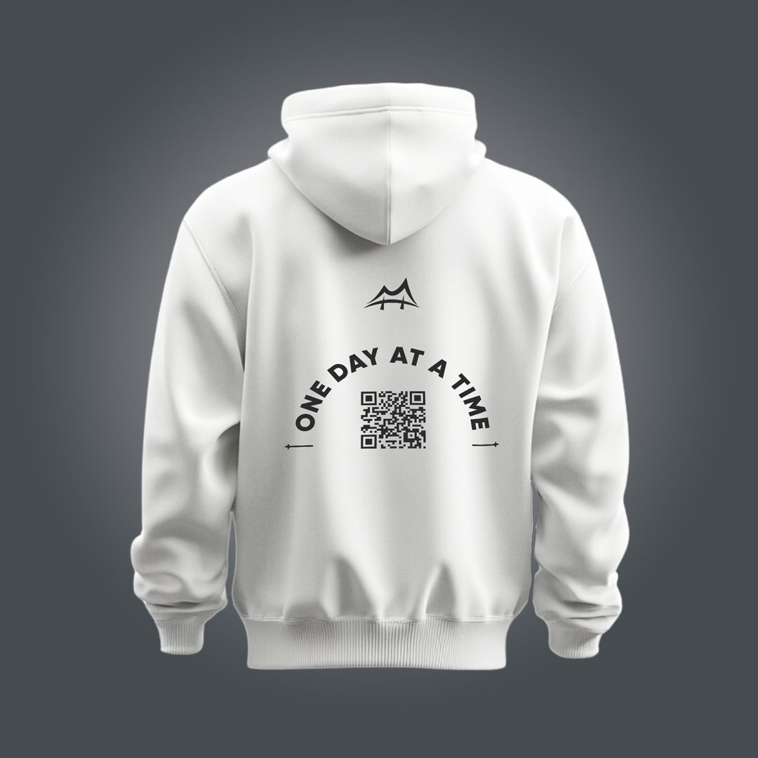 One Day At A Time Updatable QR Code Hoodie