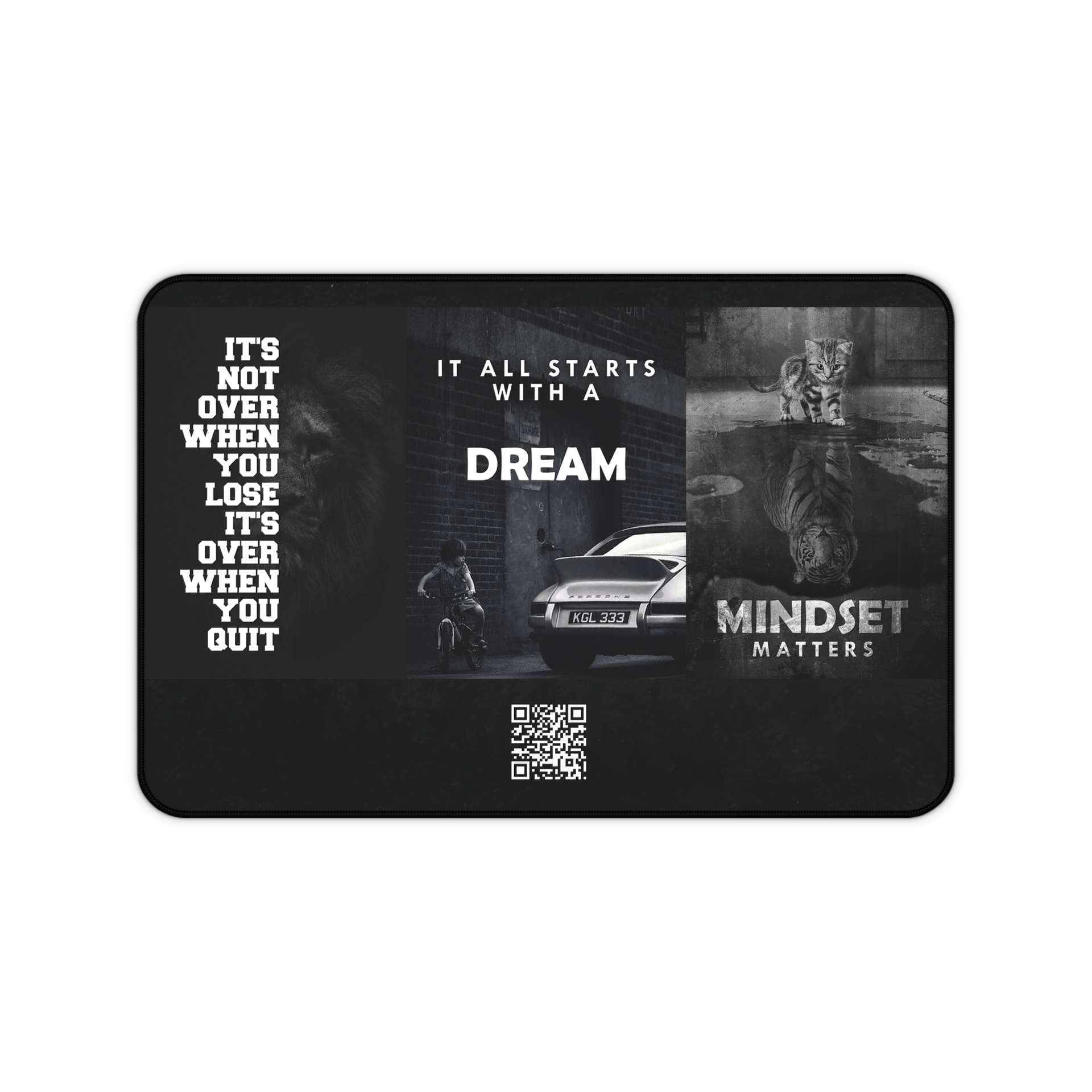 It Starts With A Dream Mouse Pad With A Updatable QR Code