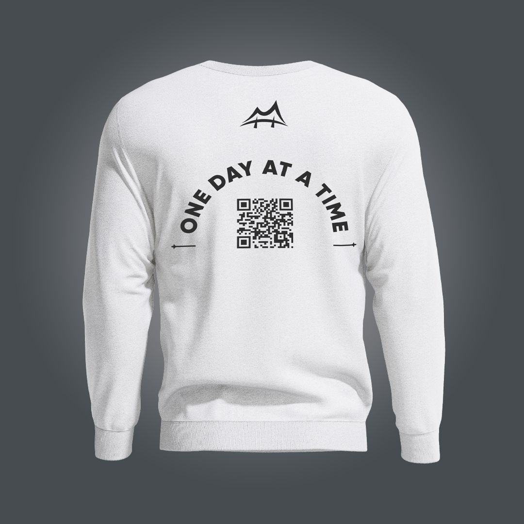 One Day At A Time Updatable QR Code Sweatshirt