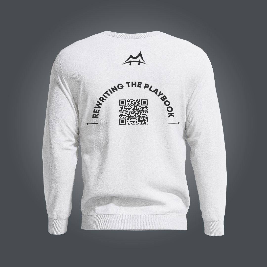 Rewriting The Playbook Updatable QR Code Sweatshirt