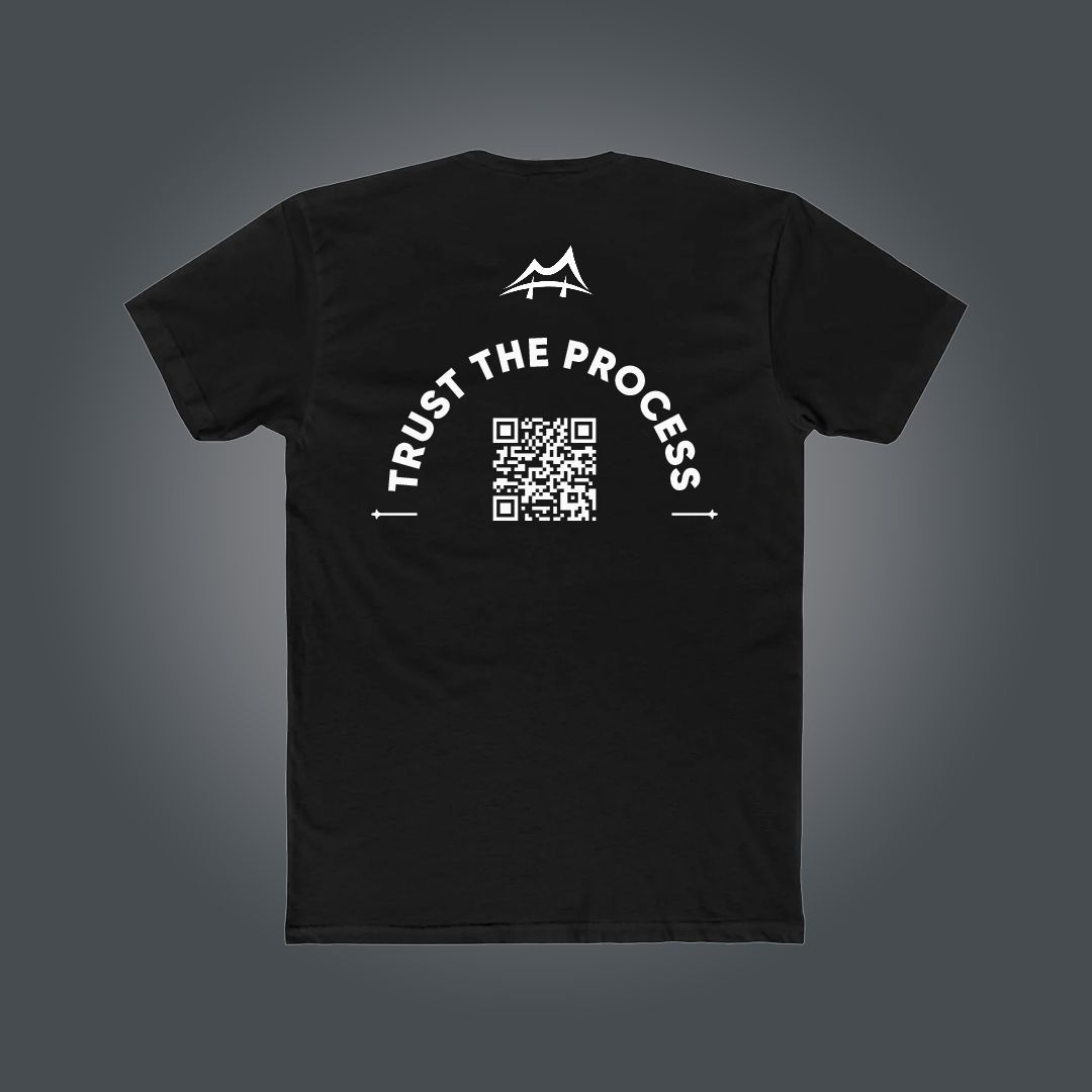 Trust The Process Black Updatable QR Code T-Shirt