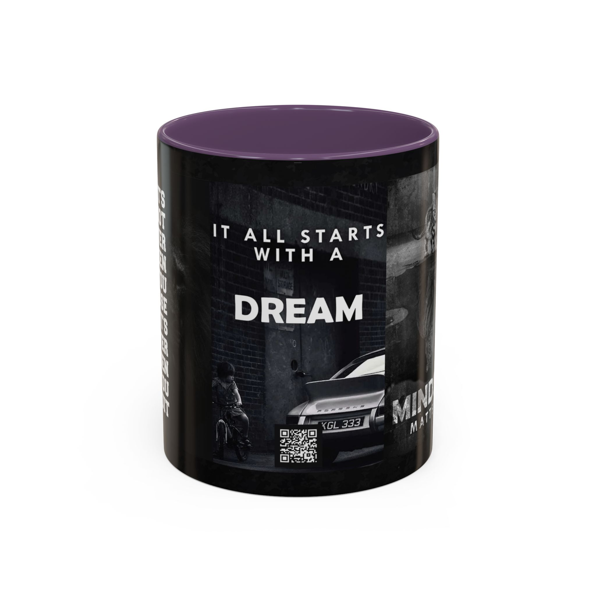 It Starts With A Dream Mug With A Updatable QR Code
