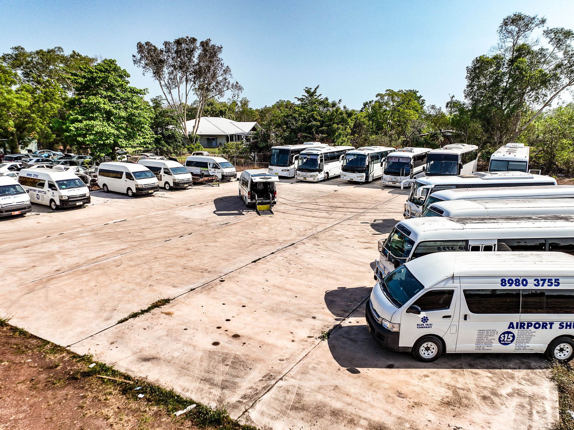 Fleet of charter buses - Charter Transport in Darwin, NT