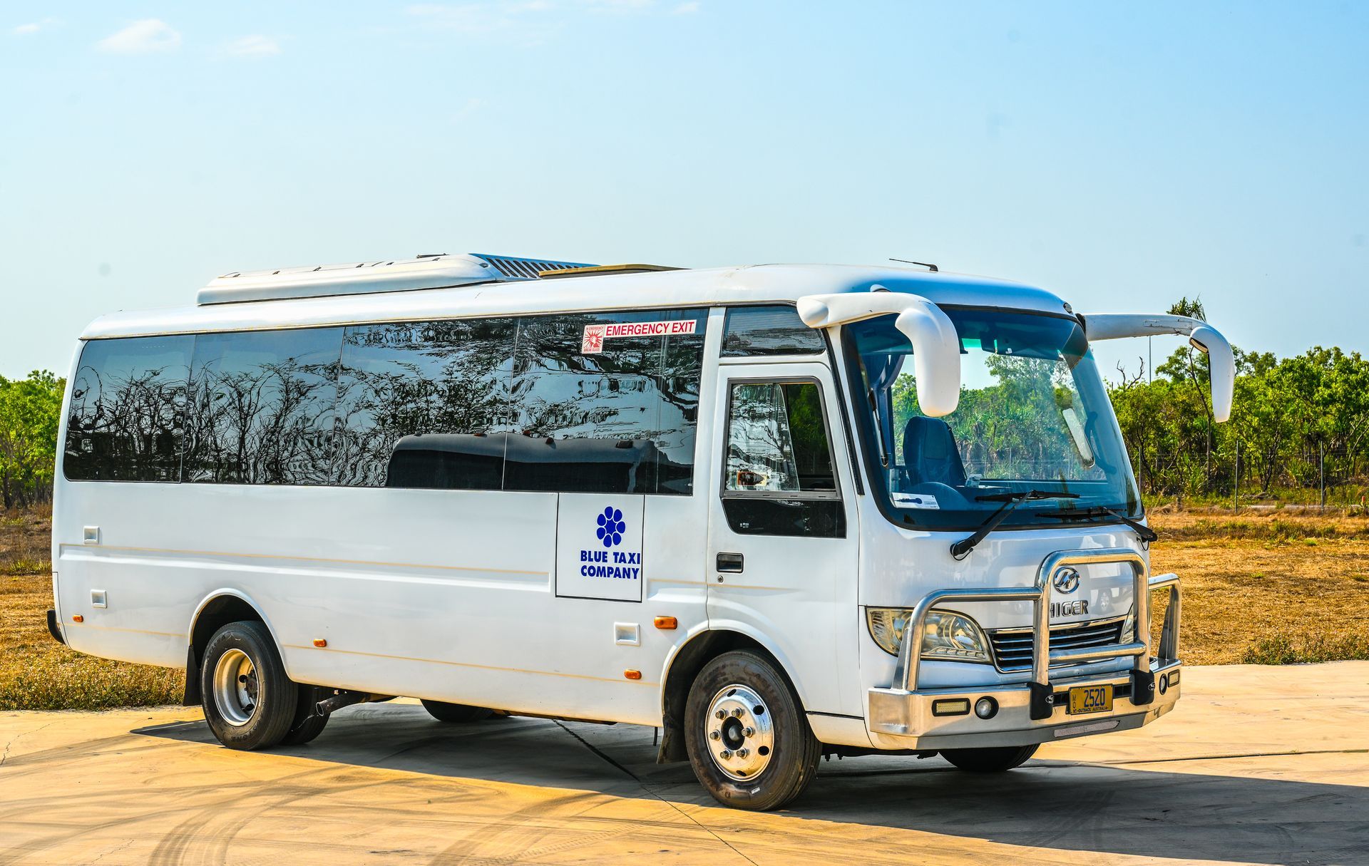 Modern White Bus - Transport Company in Darwin, NT