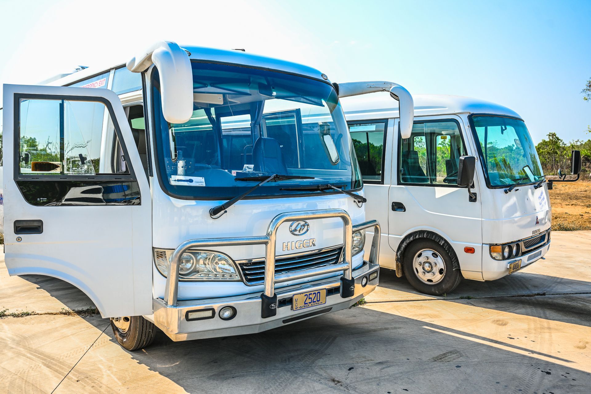 White charter bus  - Charter Transport in Darwin, NT