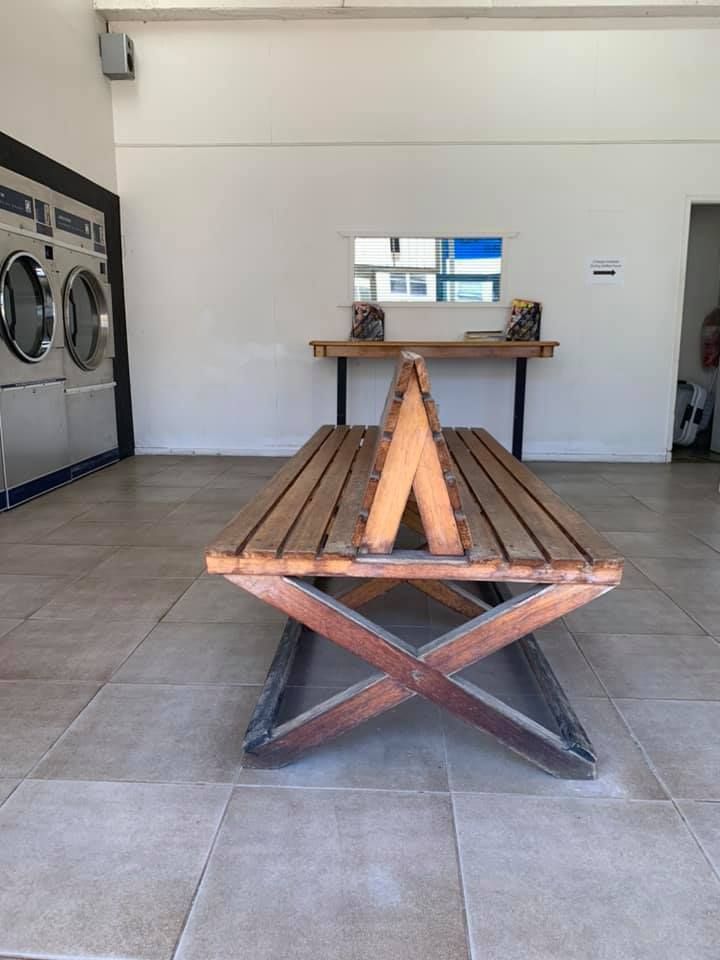 Frame Style Bench in a Laundromat — Flynns Beach Service Laundry in Port Macquarie, NSW