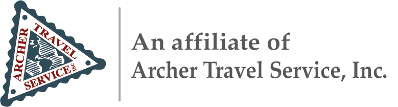 Logo reading “An affiliate of Archer Travel Service, Inc.” with a triangular Archer Travel Service emblem