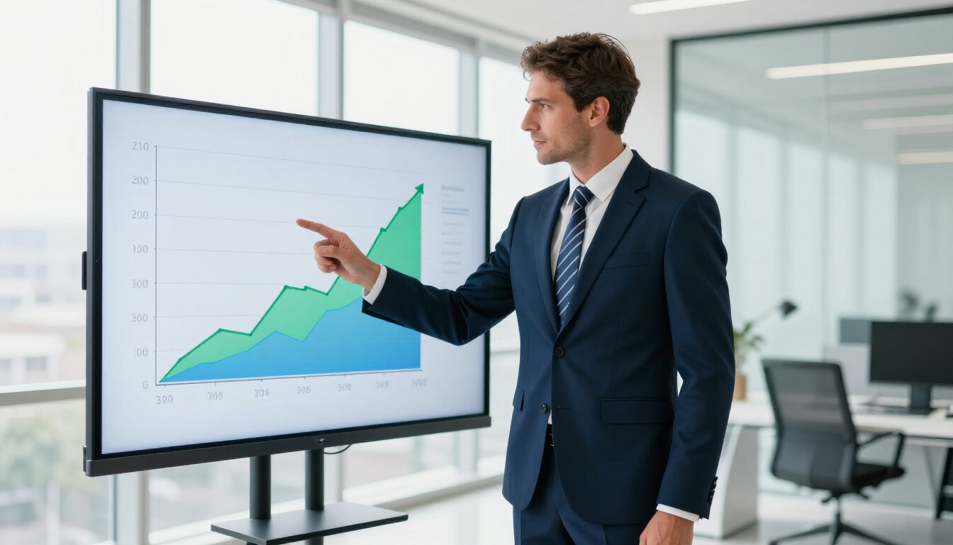 A local business owner reviewing marketing reports and finding clarity.