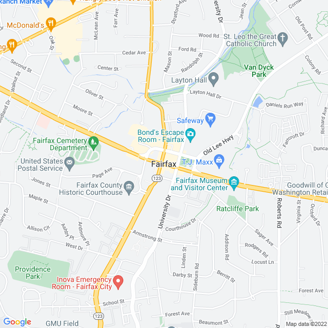 Map of business location