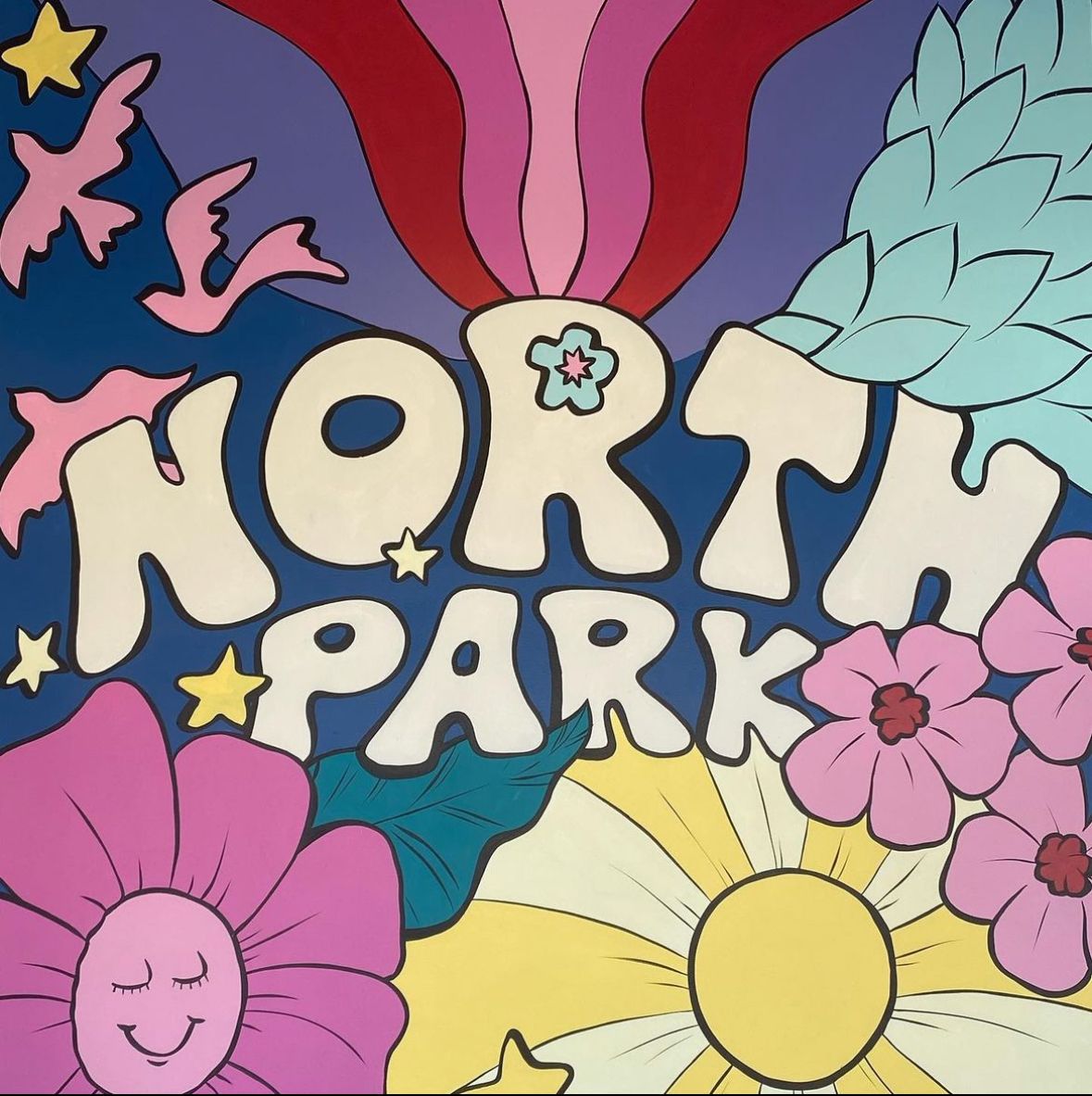 blue pokē | North Park Mural Competition
