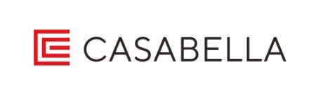 CASABELLA logo with red geometric emblem and black wordmark on a white background