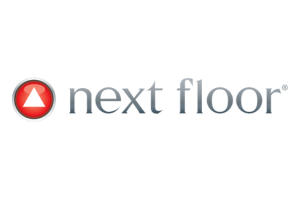 Nextdoor logo with red circular icon and gray text on white background