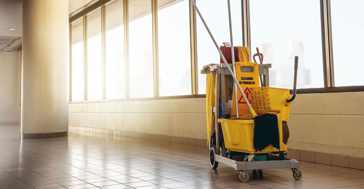 Janitorial Tools in the Hallway