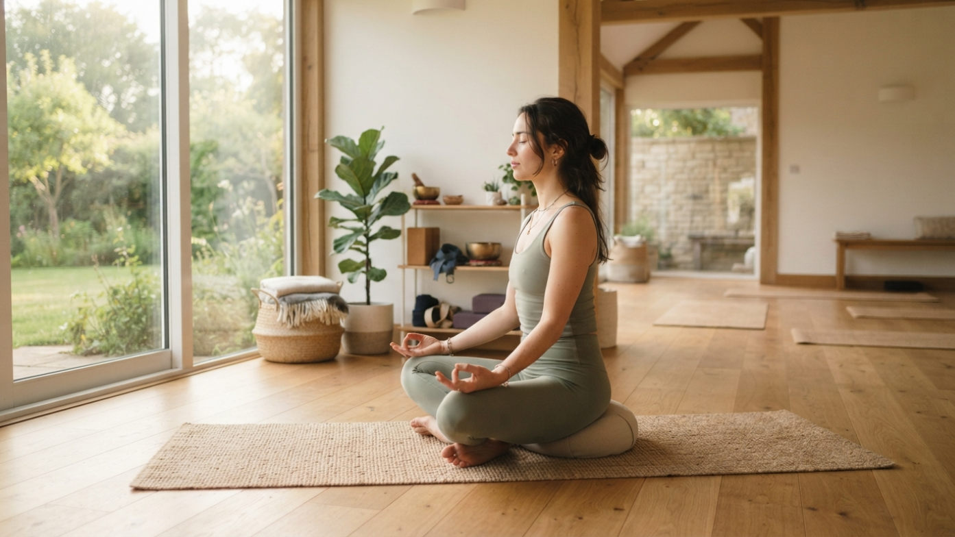 Yoga for Stress Relief session for busy professionals