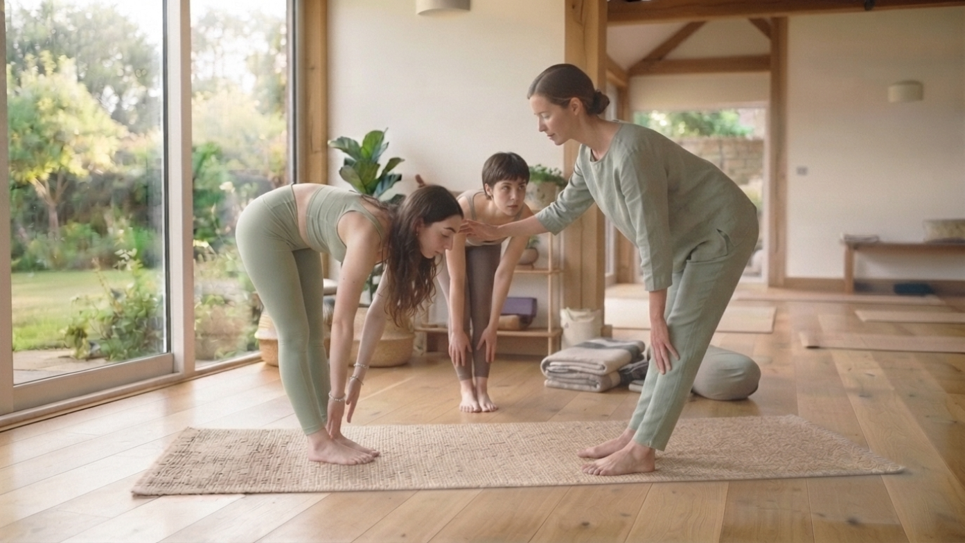 Gentle Yoga class for stress relief and mental wellness