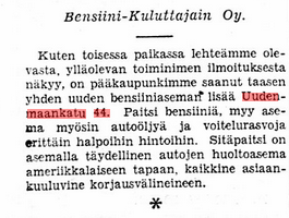 Huoltoasema Uudenmaankatu 44