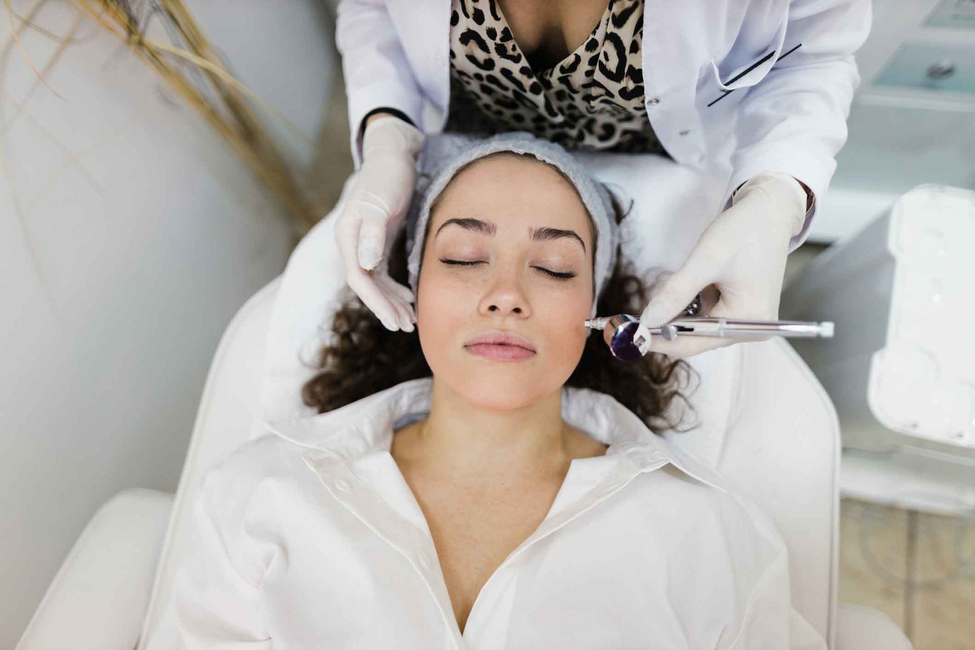 A Young Woman Having A Collagen Induction Treatment – Terrigal, NSW - Anjule Beauty Therapy