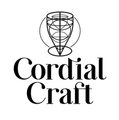 A black and white logo for a company called Cordial Craft.