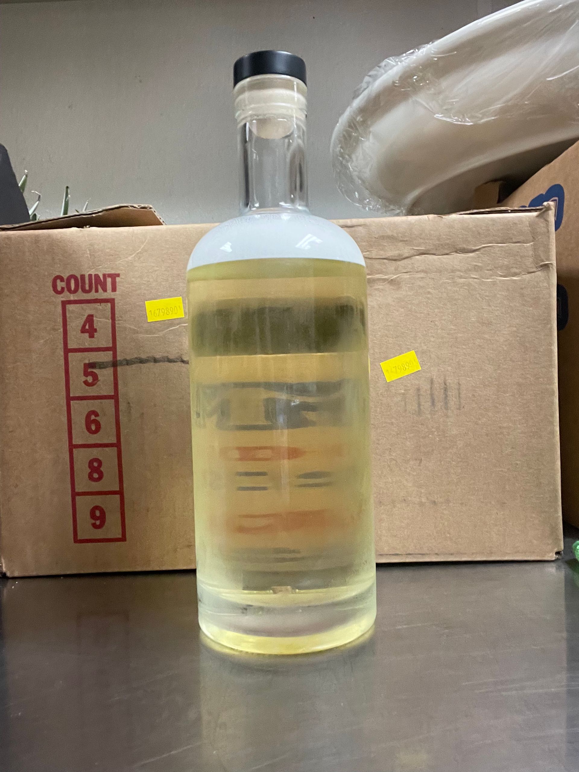 Cordial Craft batch bottle during formulation and viability testing