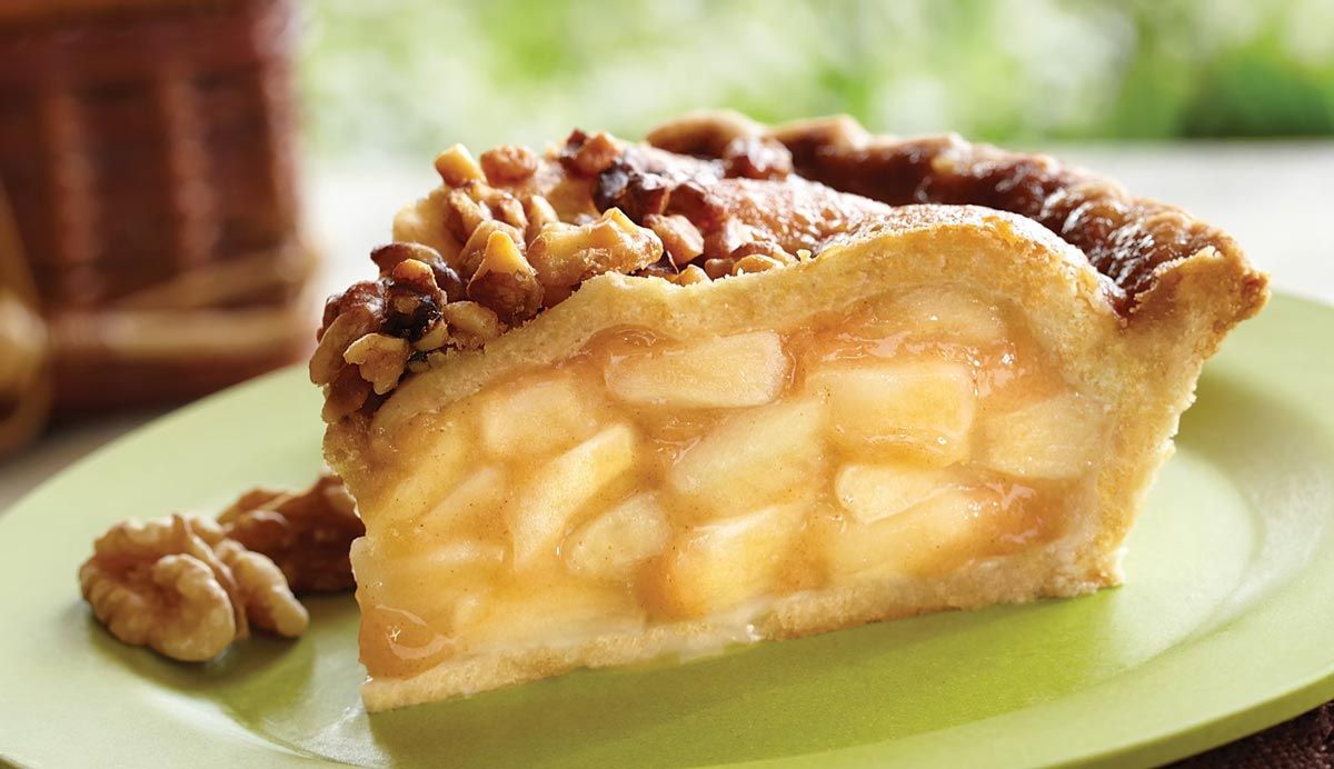 Apple Caramel Walnut Pie