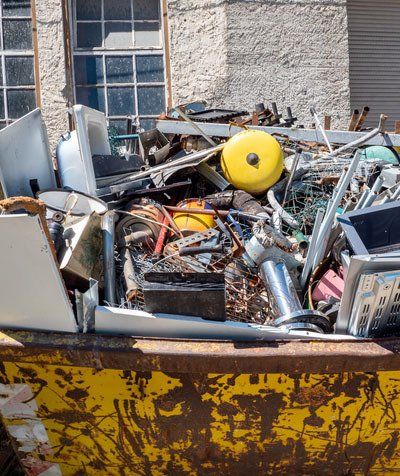 Iron scrap collection metal scrap recycling center