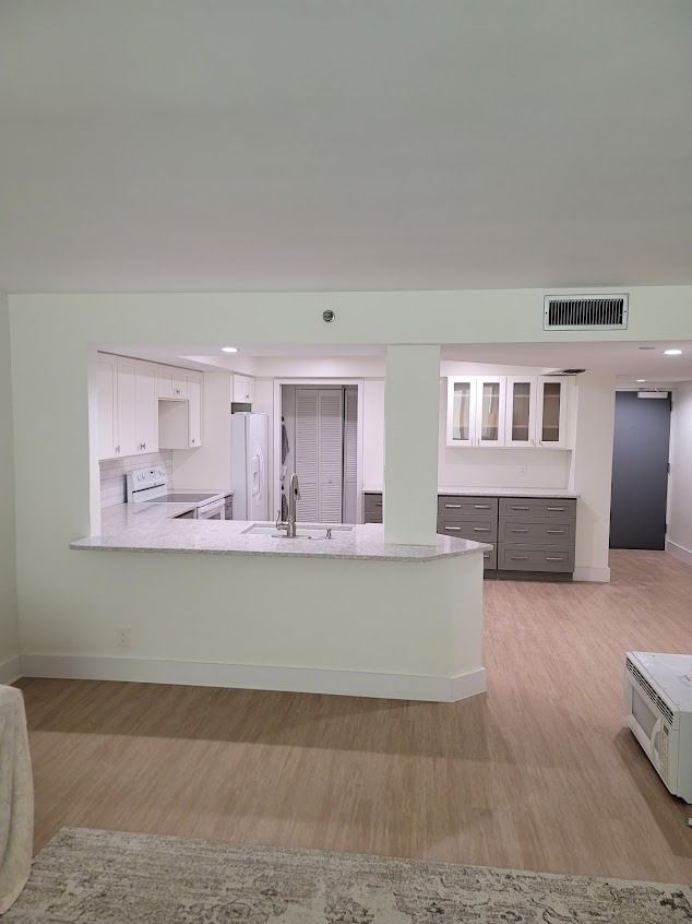 Open kitchen and living space