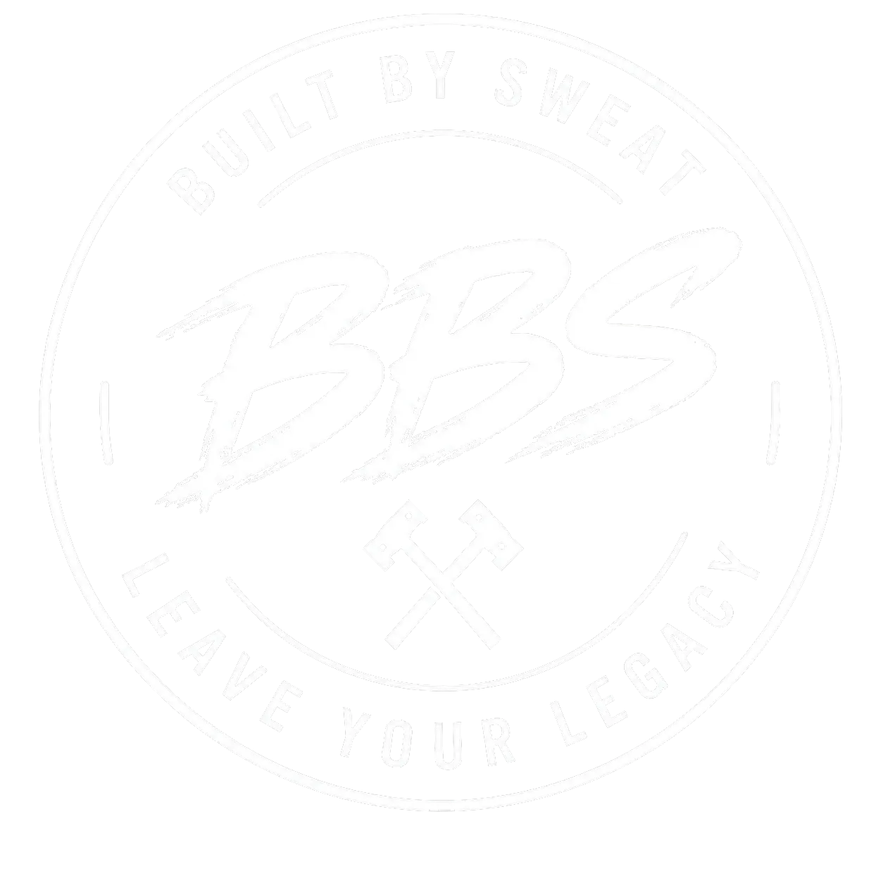 White circular logo with 