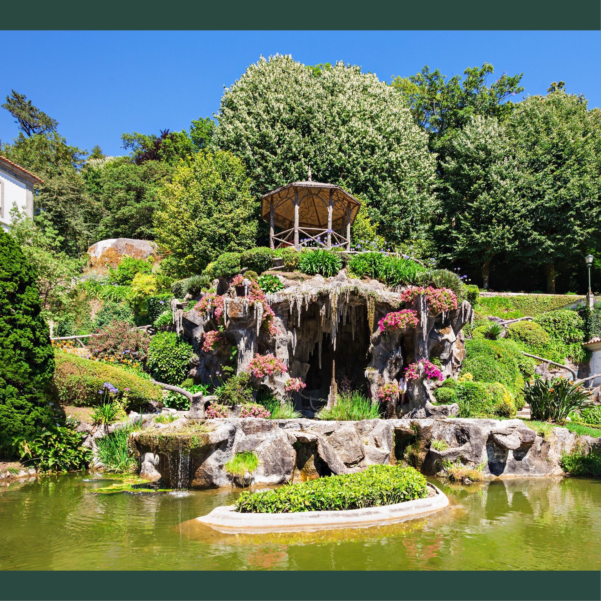 Gardens of the Sanctuary of Bom Jesus do Monte in Braga. UNESCO HERITAGE