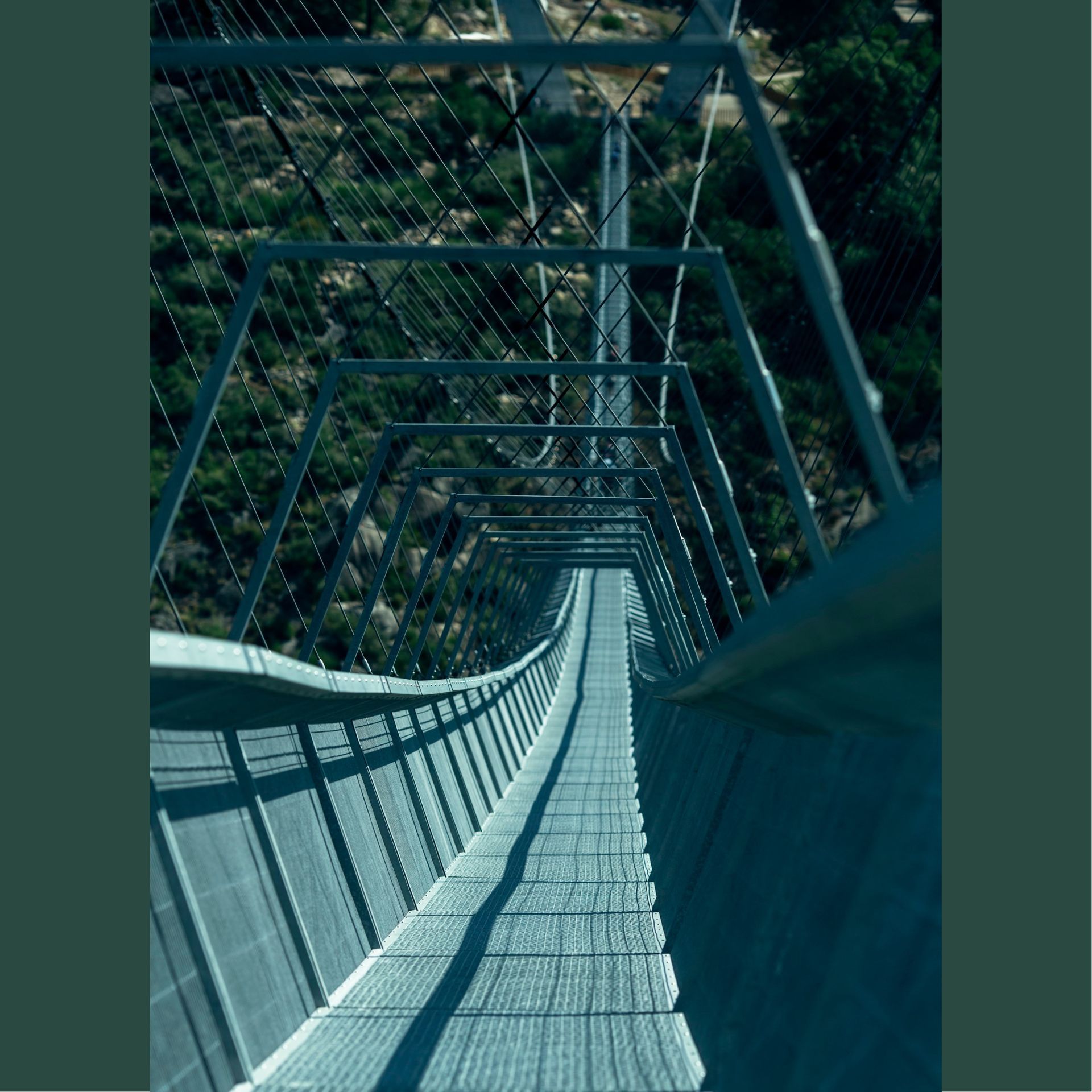 Arouca 516, pedestrian suspension bridge in Arouca, Portugal, with 516 meter in length