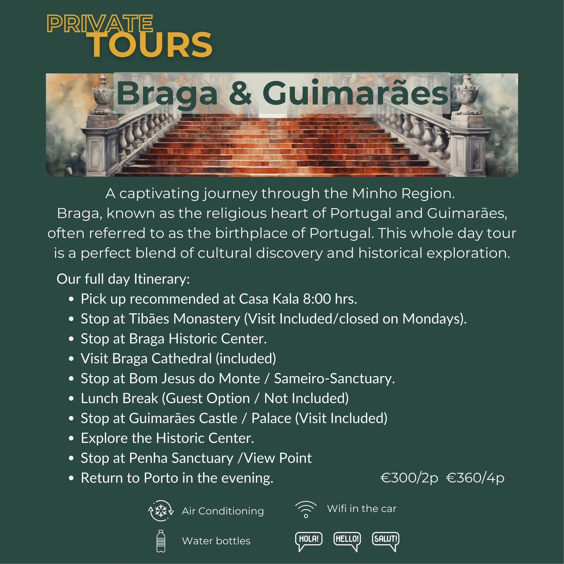 Private Tour to Braga and Guimarães