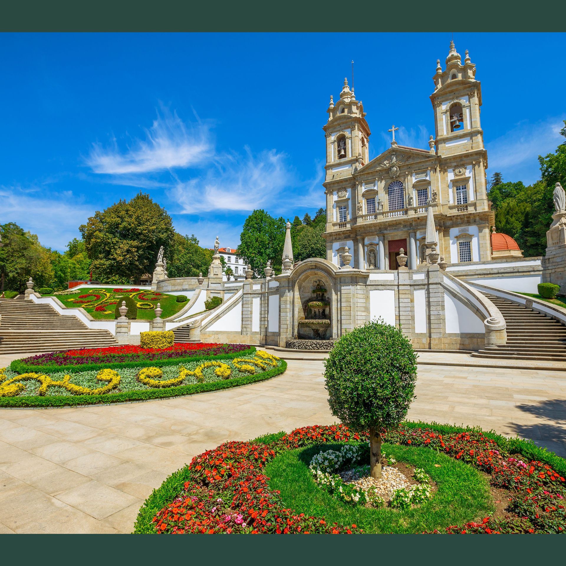 Sanctuary of Bob Jesus do Monte, Catholic Pilgrimage site in Braga, Portugal