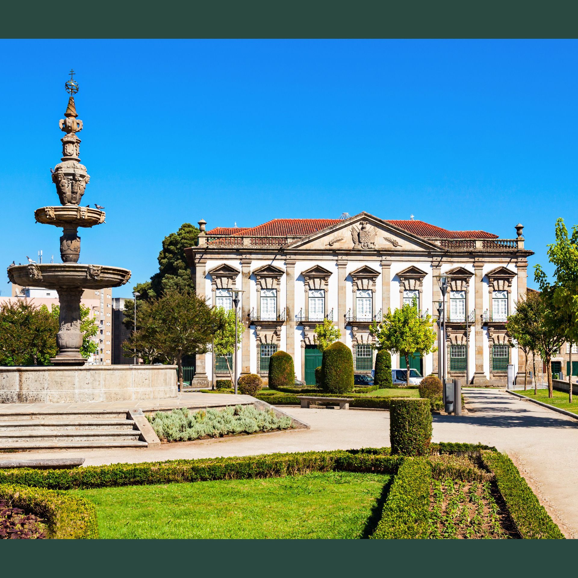 Fountain of Campo das Hortas in Braga, Portugal