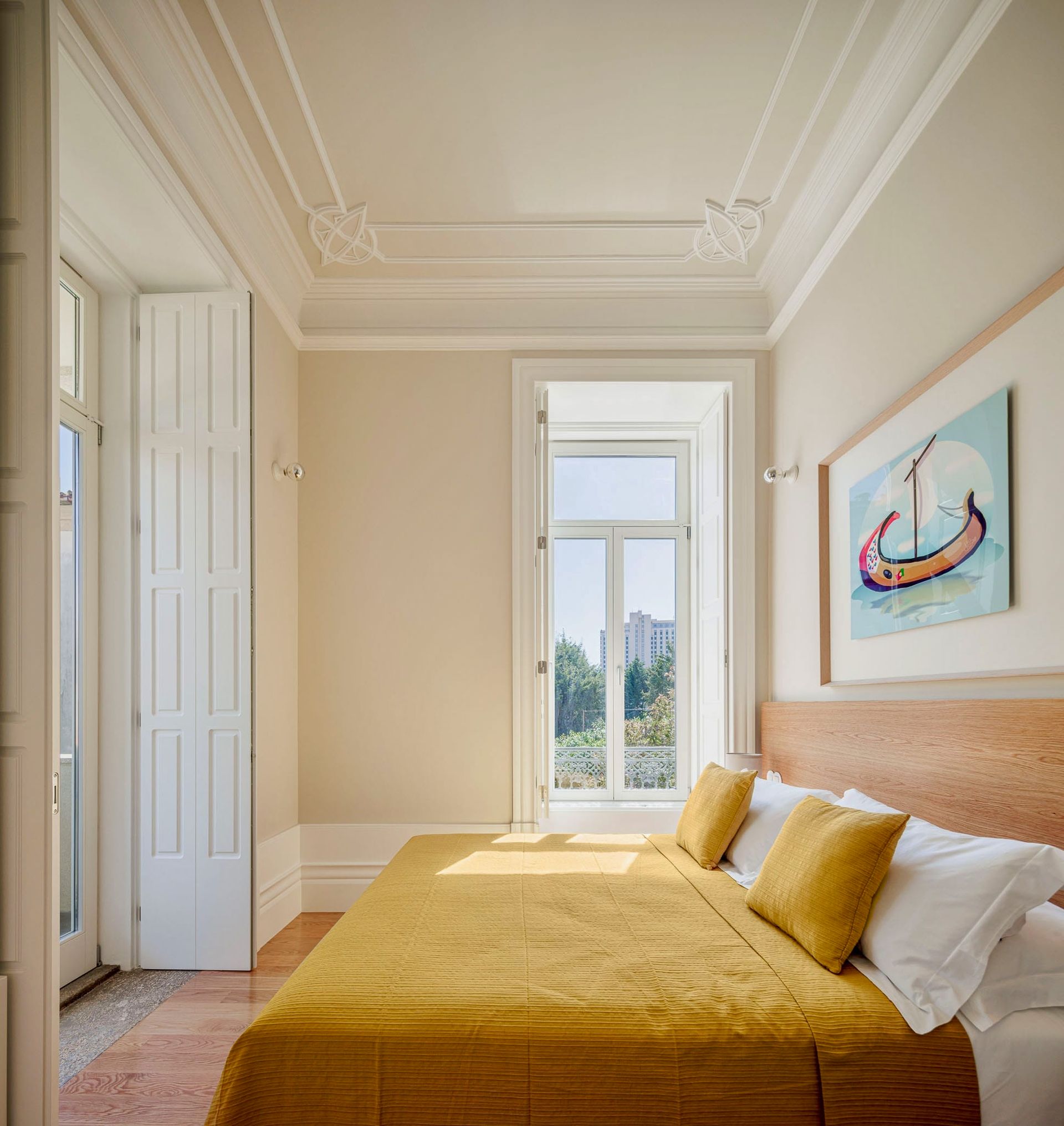Selected artwork representing cities in Portugal, Architecture and Design in Casa Kala Porto