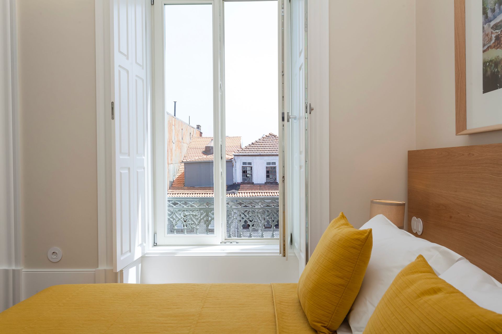 View of Garden and Porto traditional townhouses