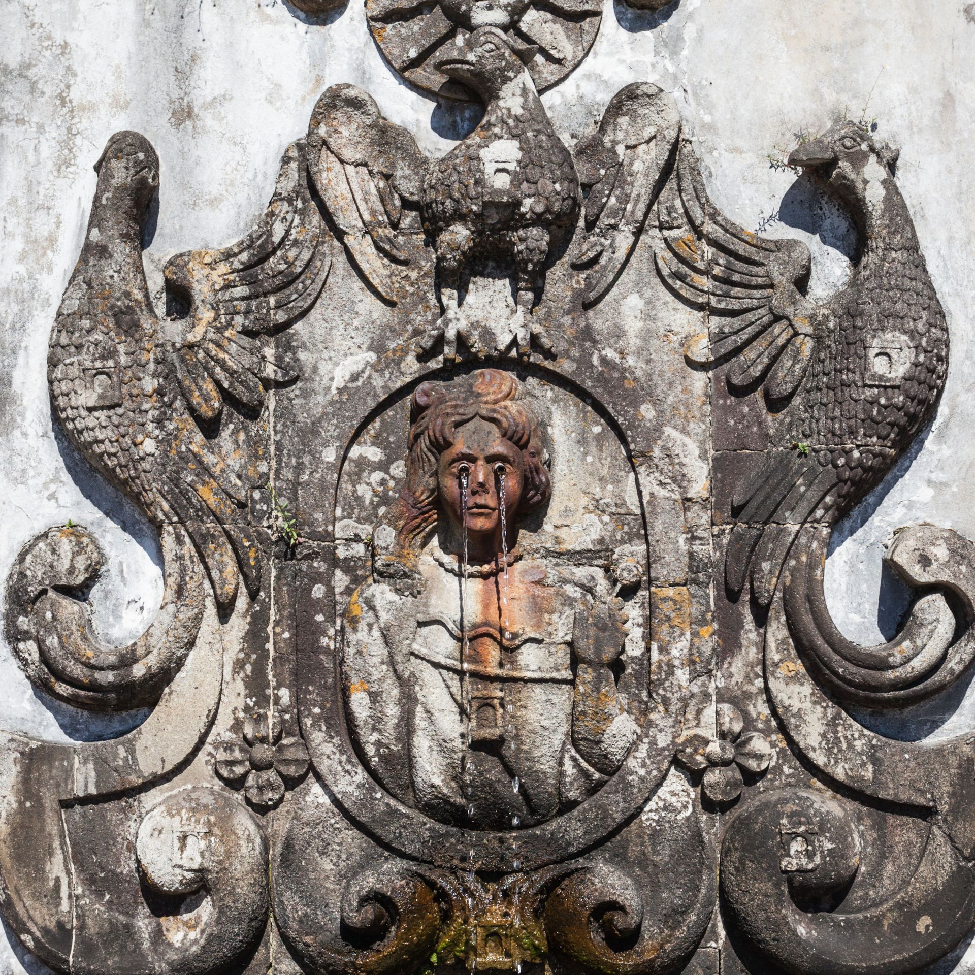 Fountain of the Five Senses or Fountain of the Tears, in Bom Jesus do Monte, Braga, Portugal